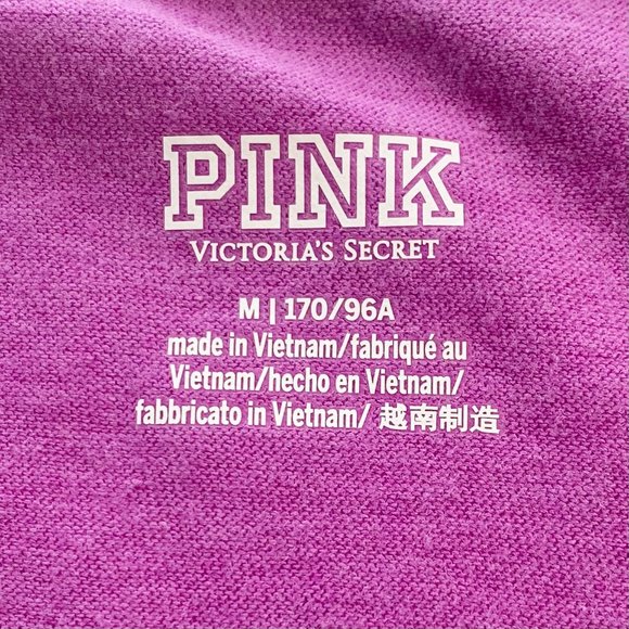 T-shirt Long Victoria's Secret Rose Sauvage - Pour La Nuit Rose, Col Rond, Neuf Avec étiquette